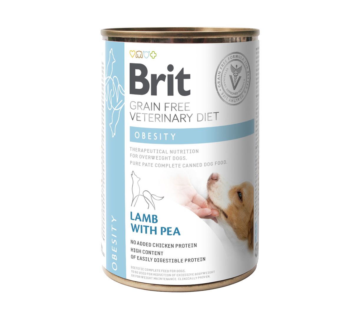 Brit GF Veterinary Diets Dog Obesity konzerv