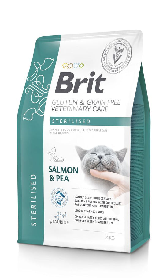 Brit GF Veterinary Diets CAT Sterilised LAZAC & BORSÓ