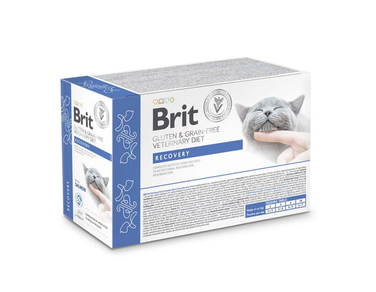 Brit GF Veterinary Diet CAT Pouches Fillet in Gravy Recovery 12x85 g