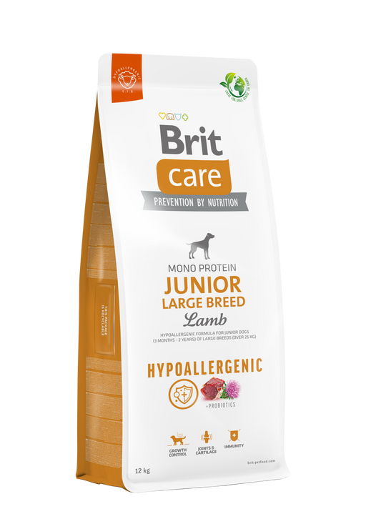 Brit Care Junior Large Breed Hipoallergén BÁRÁNY & RIZS