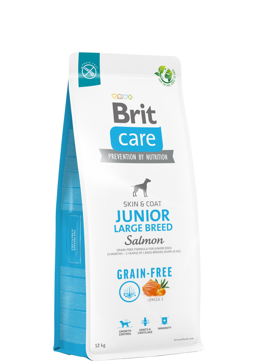 Brit Care Grain-Free Junior Large Breed Gabonamentes LAZAC & BURGONYA