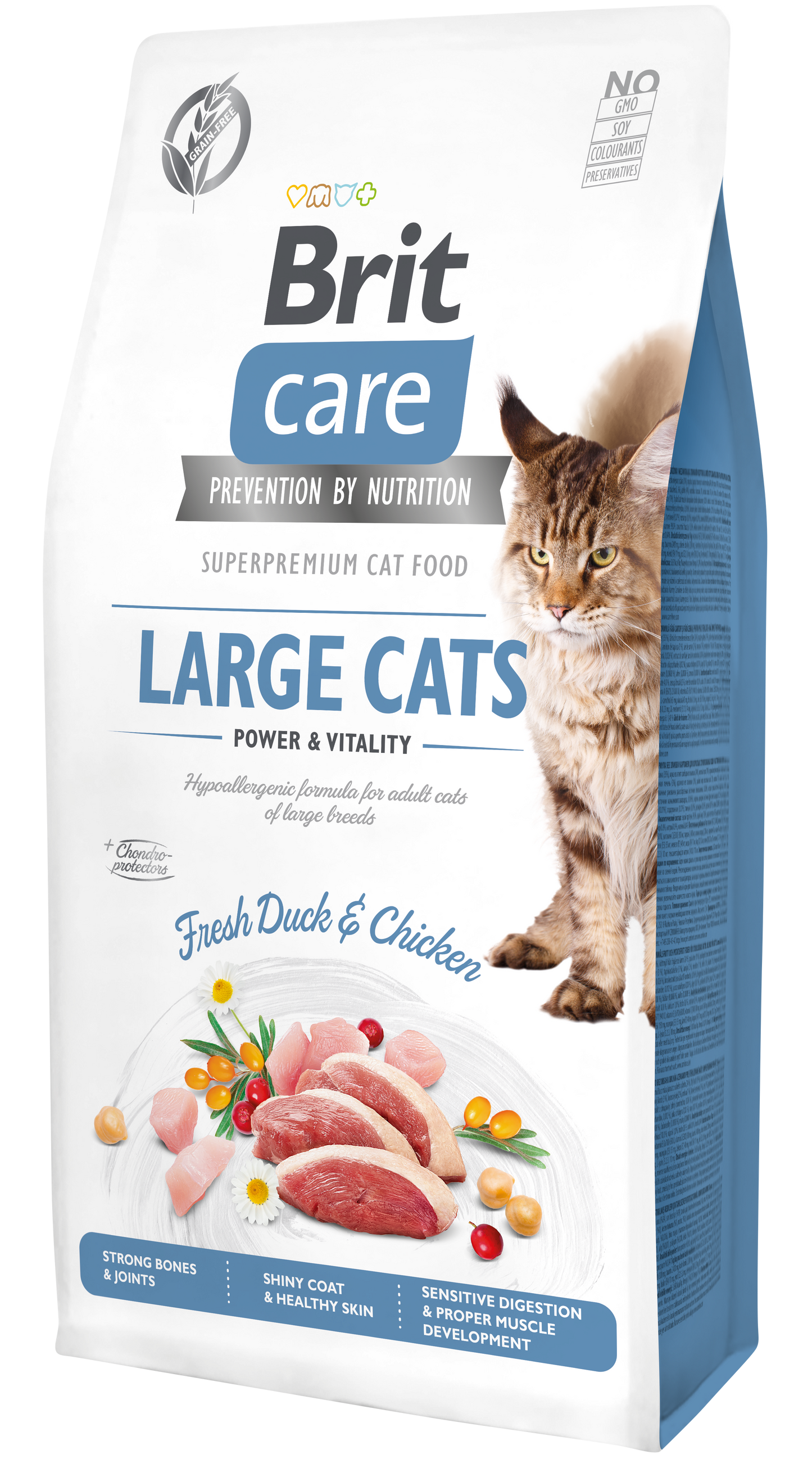 Brit Care Cat LARGE CATS KACSA & CSIRKE Hipoallergén, Gabonamentes
