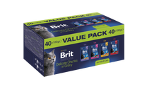 Brit Premium – felnőtt macskáknak, gazdaságos csomag (40 db)