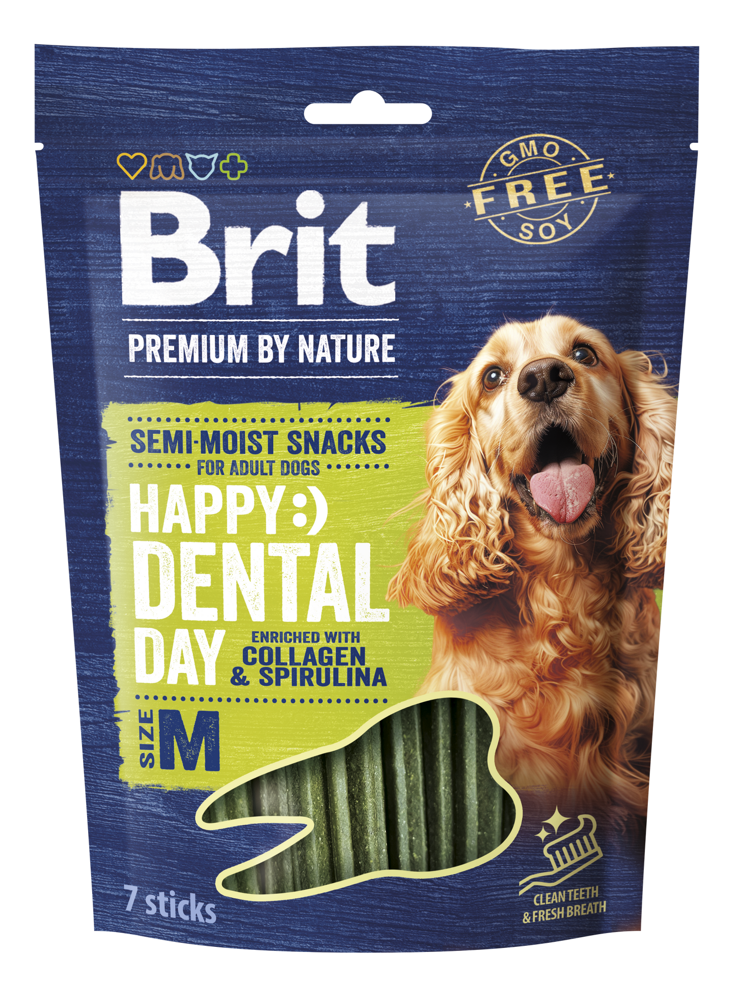 BRIT Premium by Nature fogtisztító jutalomfalat közepes méretű kutyáknak