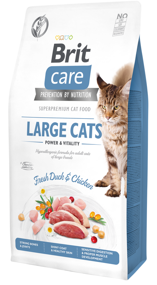 Brit Care Cat LARGE CATS KACSA & CSIRKE Hipoallergén, Gabonamentes